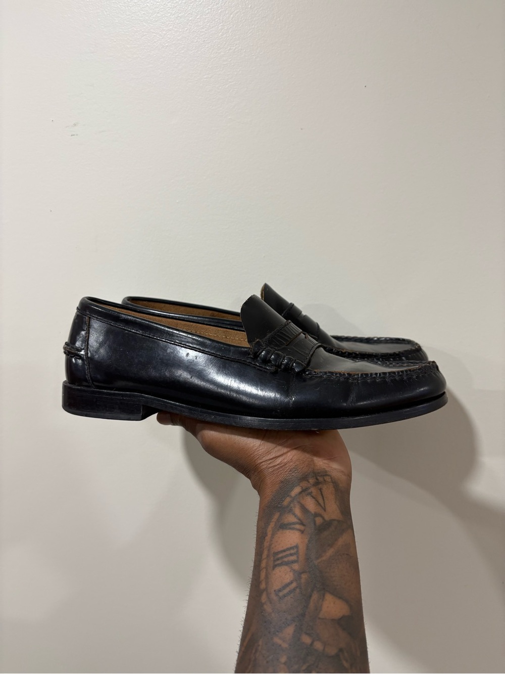 Vintage Florsheim Leather Penny Loafers